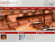Tablet Screenshot of gizemhukuk.com